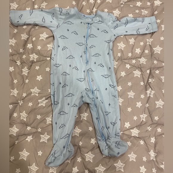 Carter's Other - Baby boy 9 month sleeper dinosaur light blue footie pajama 2 way zip up